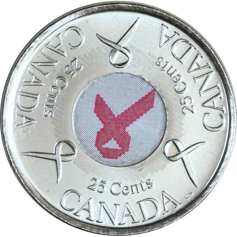 Pièce monnaie rouleau 25 cents 2006 Cancer sein Ruban rose XF-AU, Art et  objets de collection, Ville de Montréal