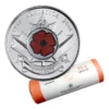 2008 (1918-) Canadian 25-Cent Poppy Armistice 90th Anniv Coloured Quarter Original Coin Roll