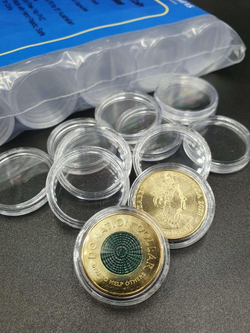25mm Australian $1 Dollar Coin Capsules