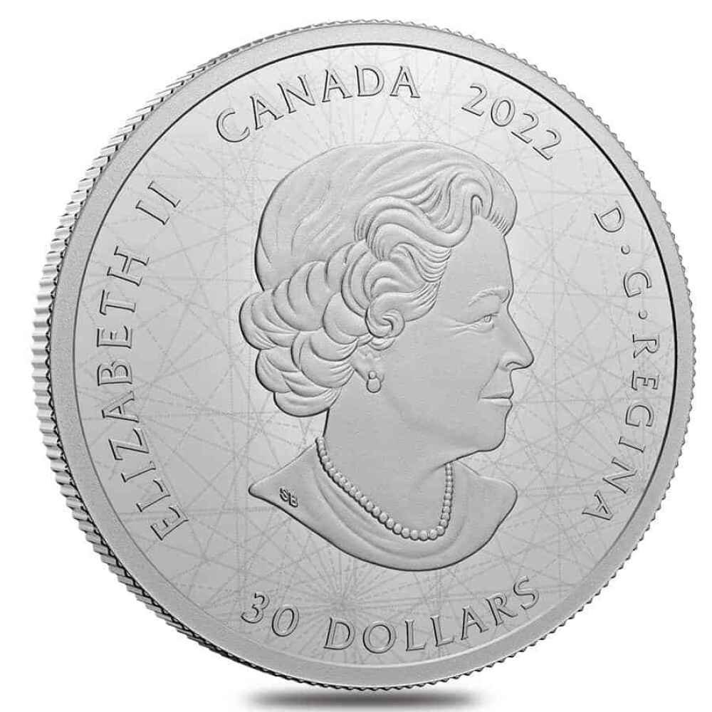 2022 $30 Signs of the Zodiac 2 oz Pure Silver Glow in The Dark Coin - Image 4
