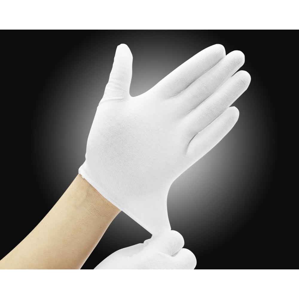 Cotton Coin Handling Gloves - 2 Pairs