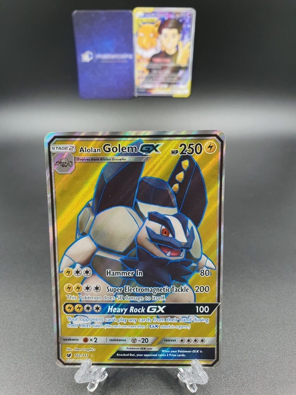 Alolan Golem GX 102/111 Pokemon TCG NM Mastercoins