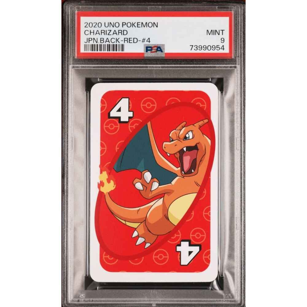 PSA 9 2020 Uno Pokemon Charizard Japanese Back-Red-#4