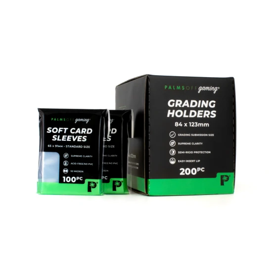 Grading Submission Pack - 200 Semi Rigid Grading Holders & 200 Sleeves