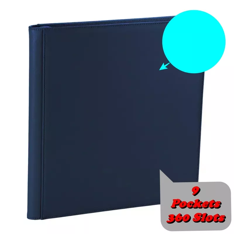 9 Pocket Zip Trading Card Binder - TEAL
