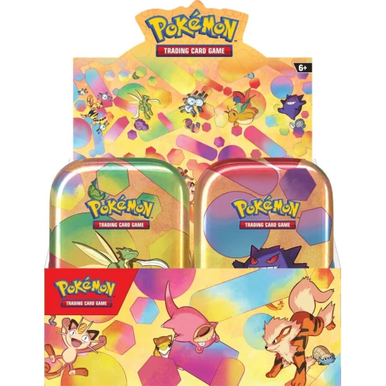 POKEMON TCG Scarlet & Violet 151 Mini Tins(10) Display Case