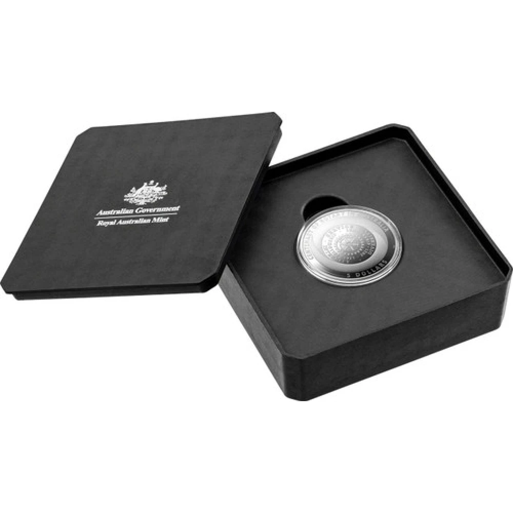 2021 $5 Centenary of Rotary In Australia 1oz Silver Proof Coin - Image 3