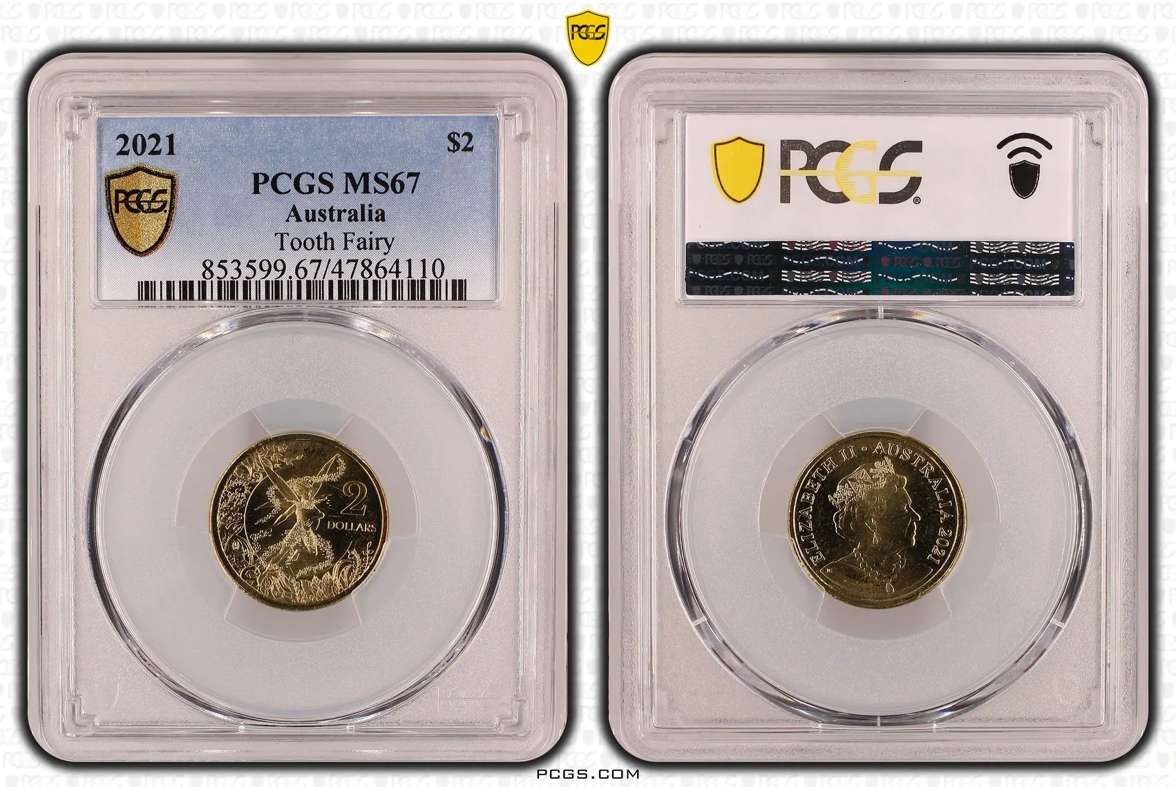 2021 Tooth Fairy $2 Dollar PCGS MS67