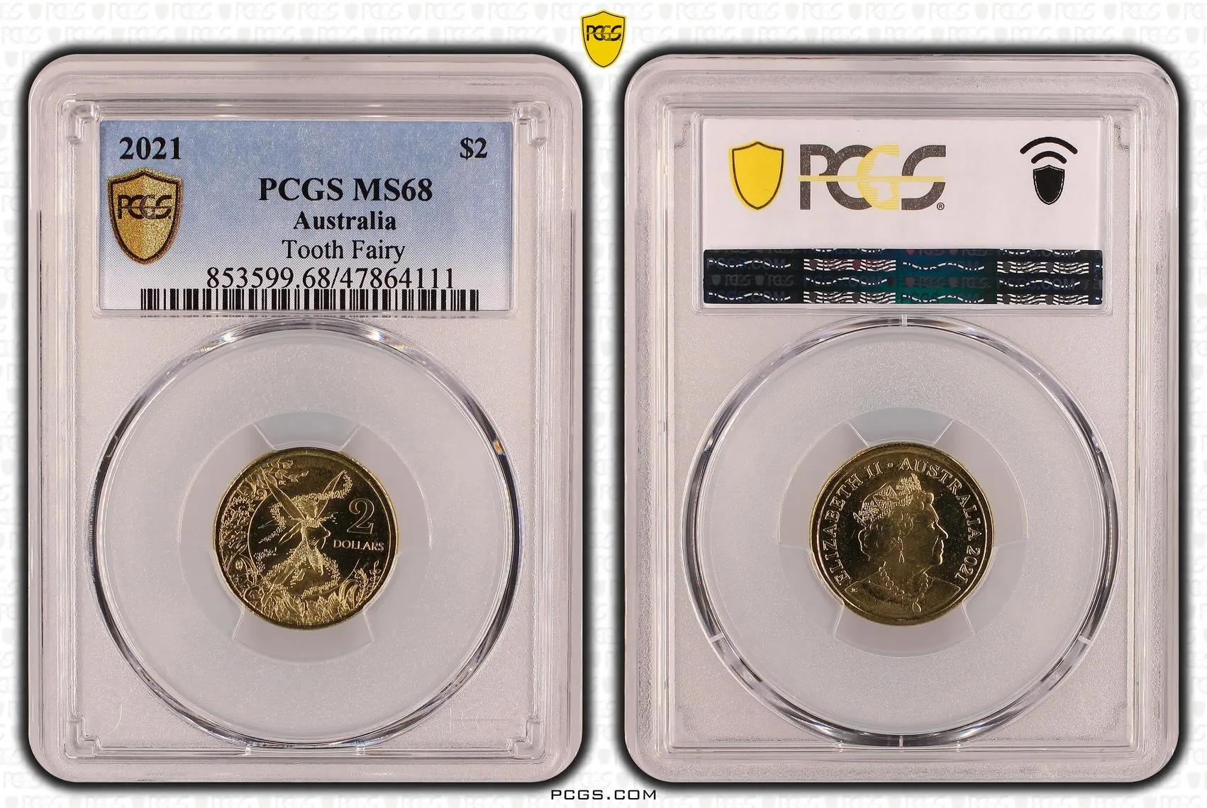 2021 Tooth Fairy $2 Dollar PCGS MS68