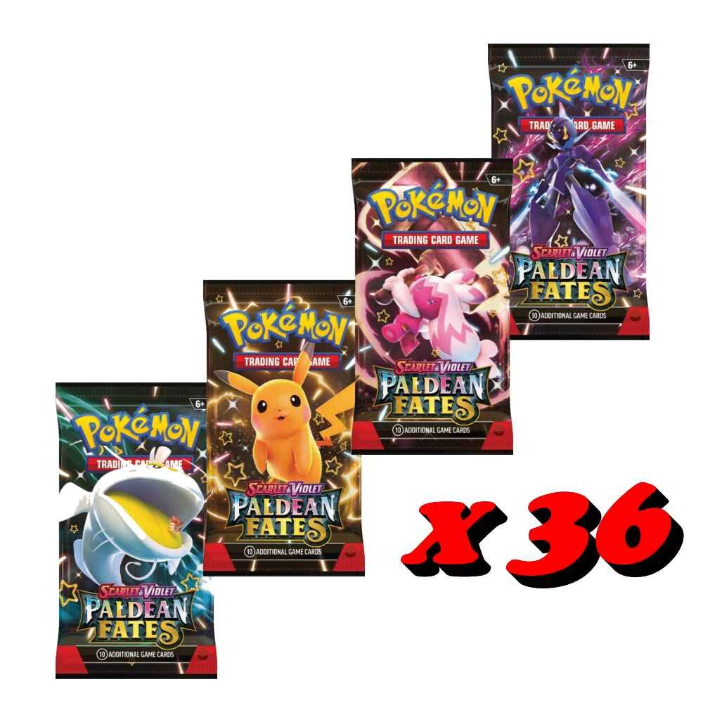 Pokemon TCG Scarlet & Violet Paldean Fates Booster Packs x36