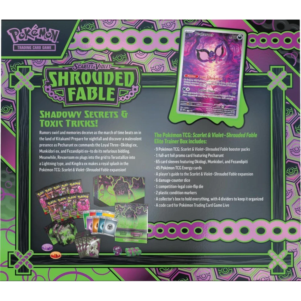 POKÉMON TCG Scarlet & Violet Shrouded Fable Elite Trainer Box - Image 2