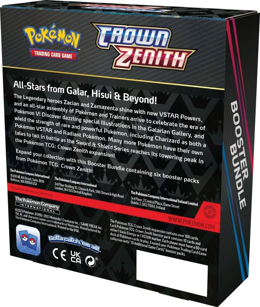 POKÉMON TCG Crown Zenith Booster Bundle Set - Image 2
