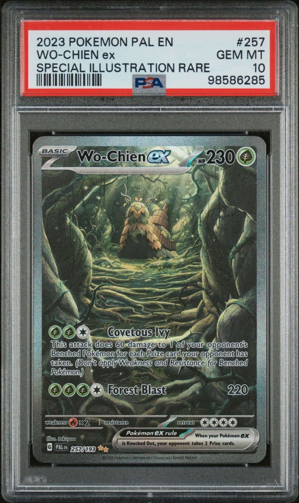 ️‍🔥 Wo-Chien ex 257 Paldea Evolved PSA 10