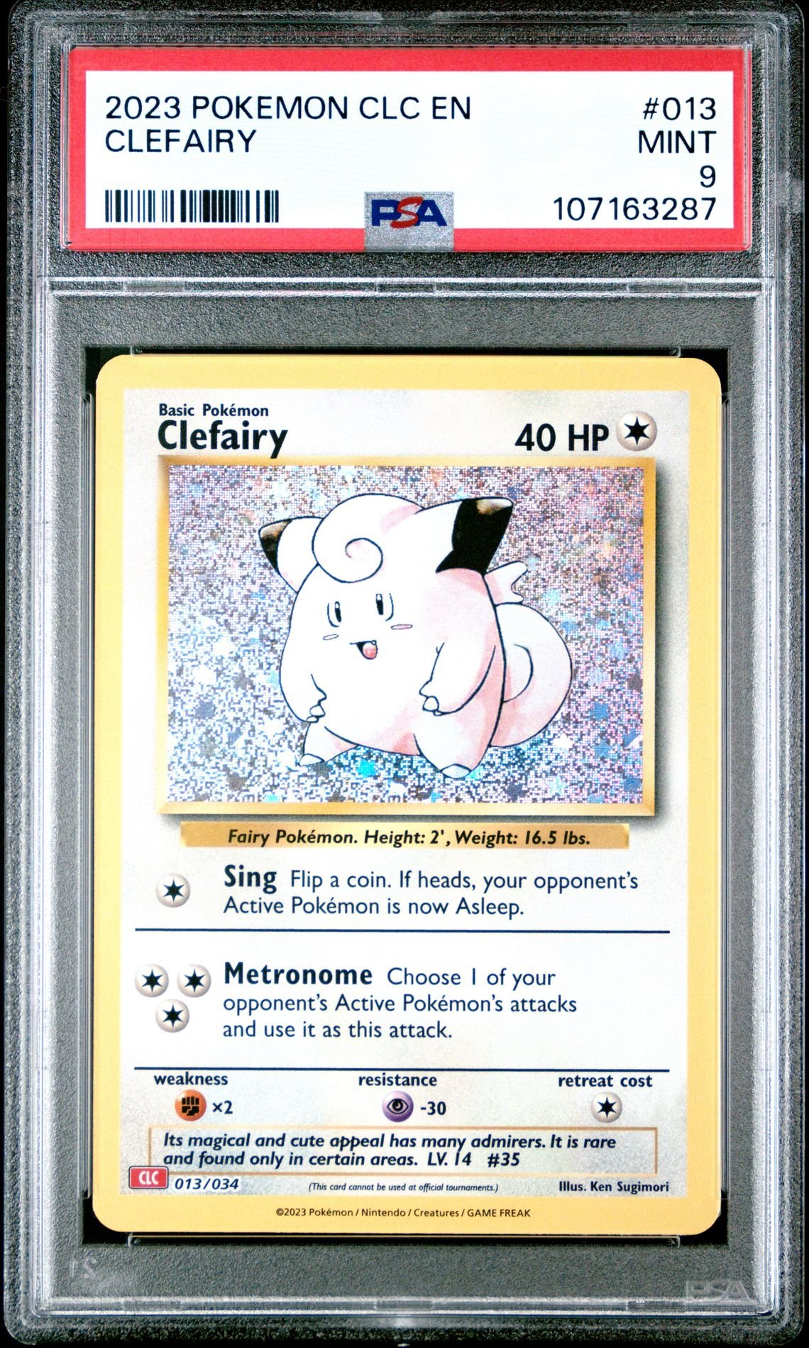 🎯CLEFAIRY 013 CLC CLASSIC COLLECTION CHARIZARD & HO-OH DECK PSA 9