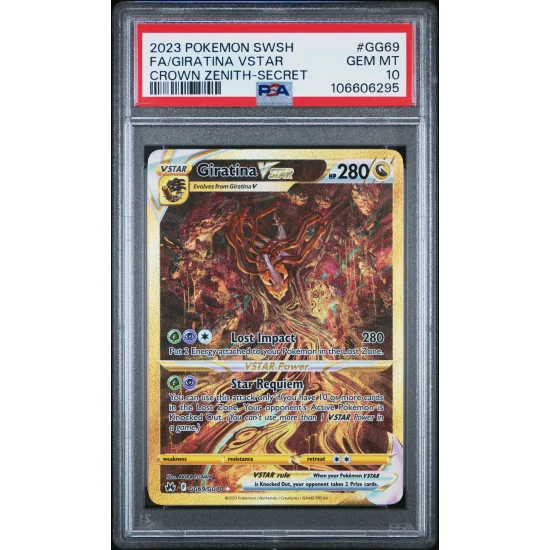 🎯GIRATINA VSTAR GG69 CROWN ZENITH PSA 10