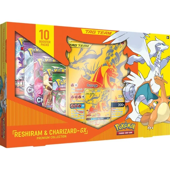 POKEMON TCG Charizard & Reshriam GX Premium Collection