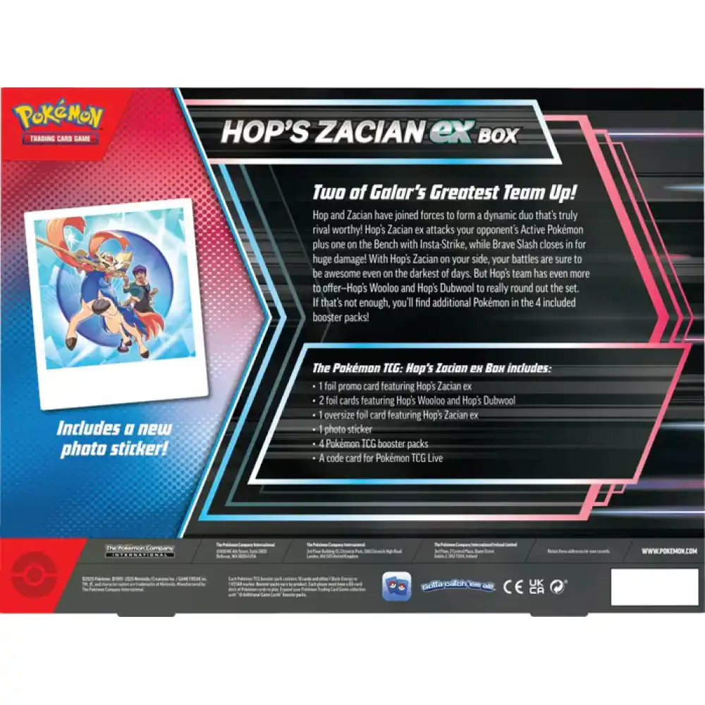 POKÉMON TCG: Hop's Zacian ex Box - Image 3