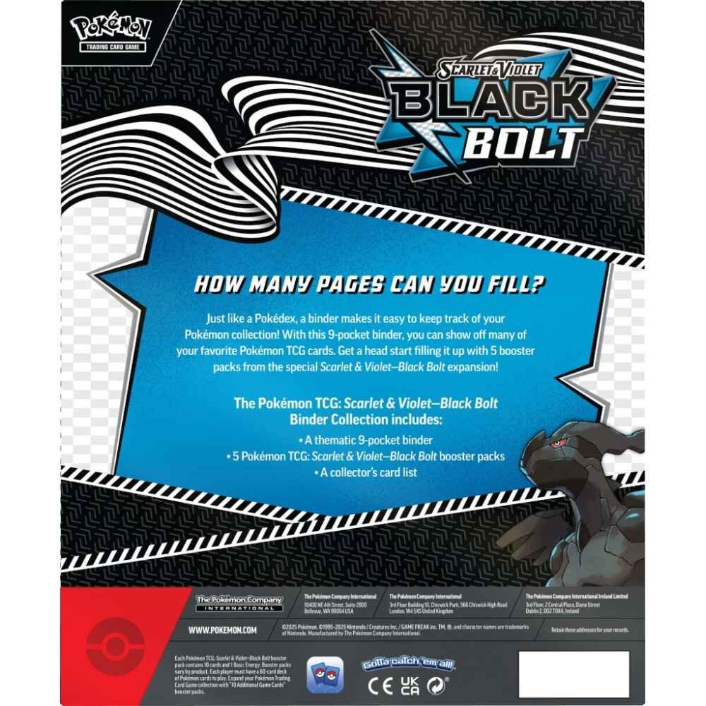 Pokémon TCG: Scarlet & Violet—Black Bolt Binder Collection - Image 3