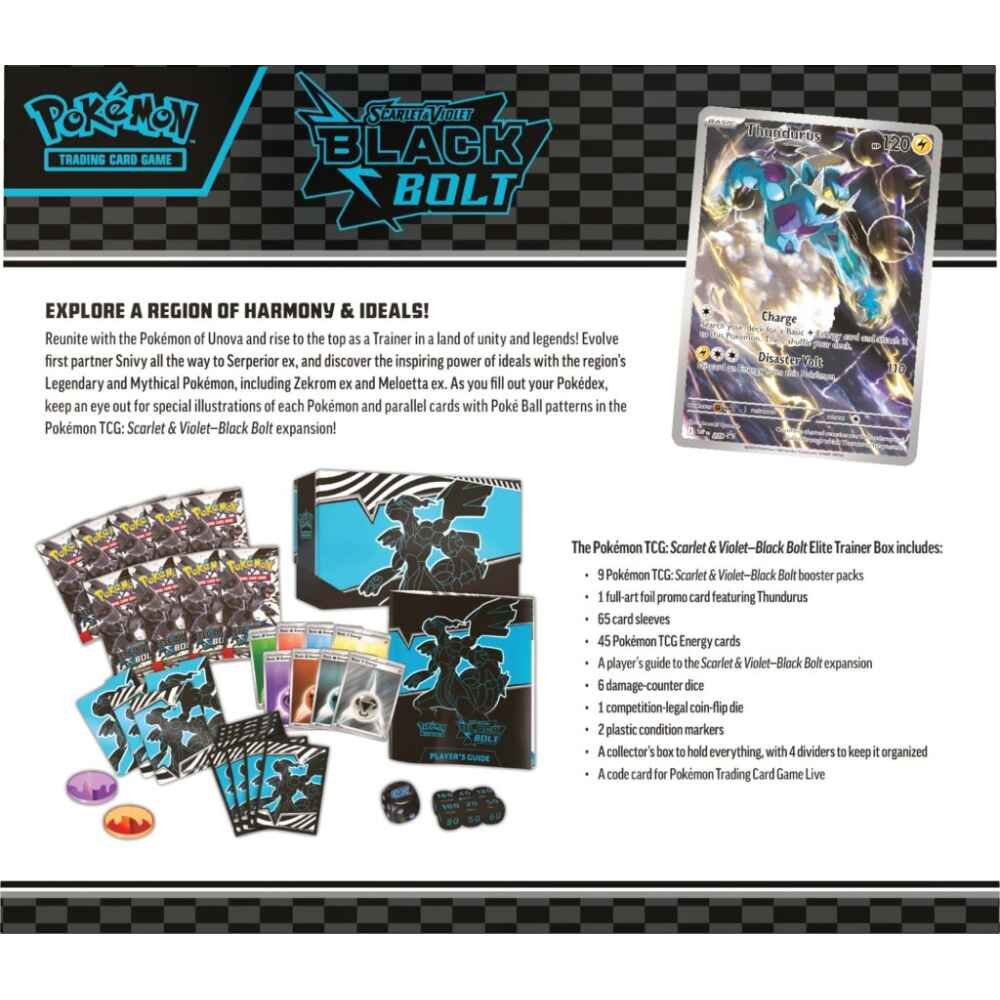 Pokémon TCG: Scarlet & Violet— Black Bolt Elite Trainer Box - Image 3