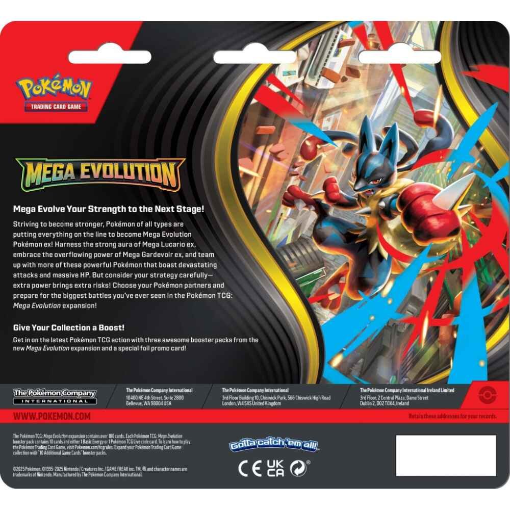Pokémon TCG: Mega Evolution Three Booster Blister - Image 3