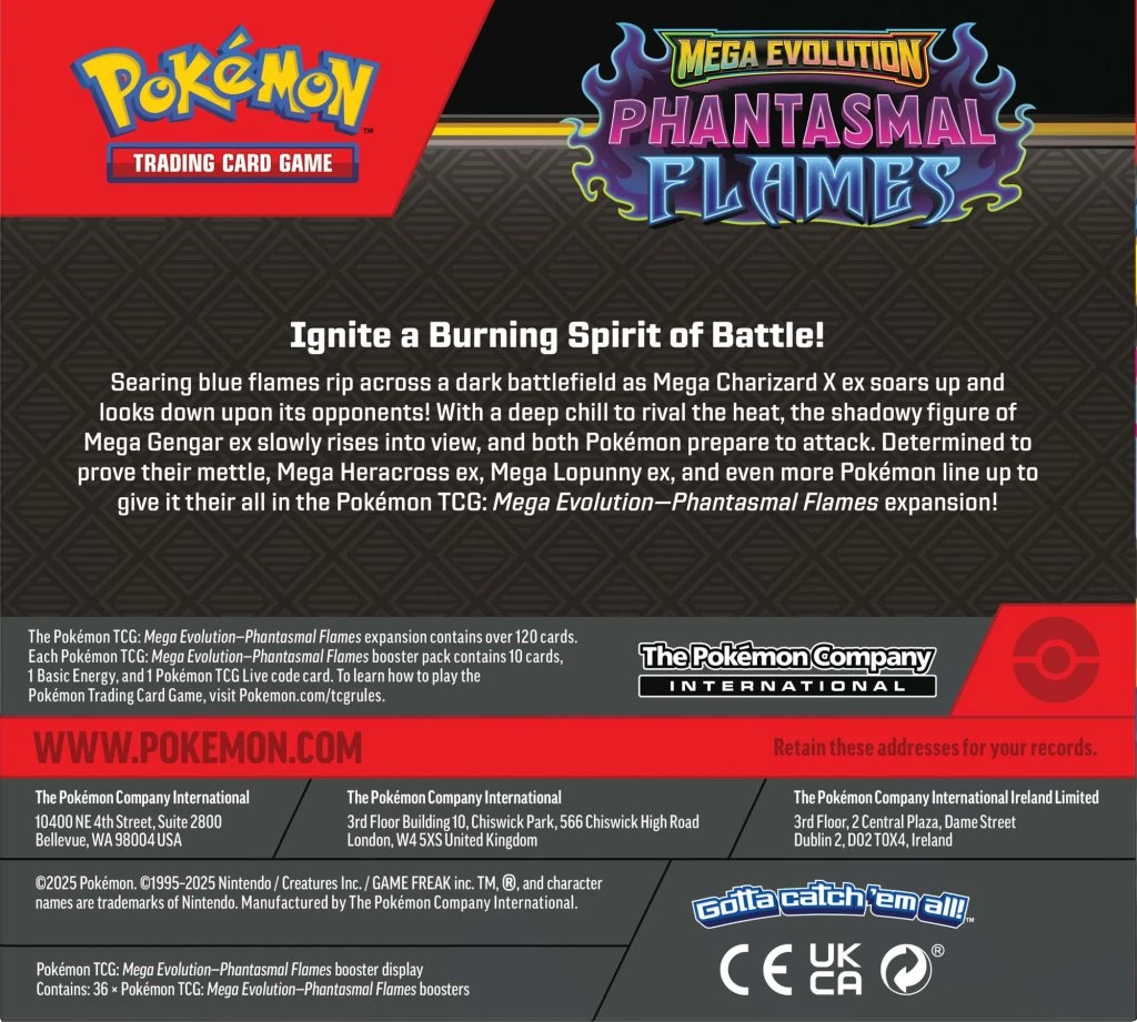 Pokemon TCG: Mega Evolution - Phantasmal Flames Booster Box - Image 2