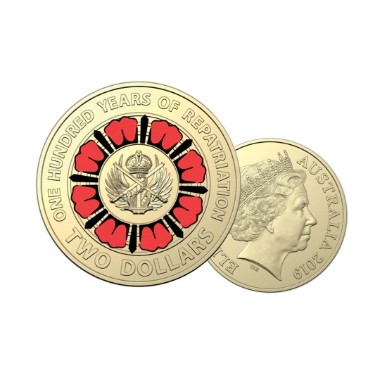 2019 $2 100 Years of Repatriation UNC Uncirculated Coin