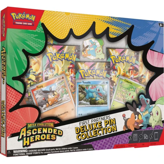 Pokémon TCG: Mega Evolution— Ascended Heroes First Partners Deluxe Pin Collection