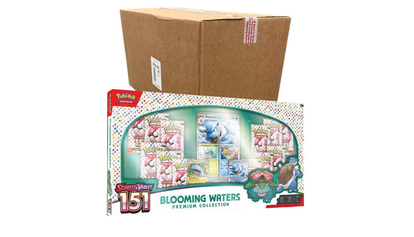 Pokémon TCG: Scarlet & Violet 151 Blooming Waters Premium Collection Sealed Case