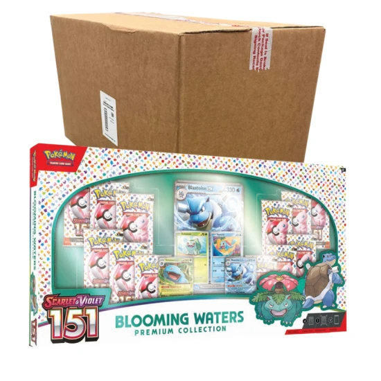 Pokémon TCG: Scarlet & Violet 151 Blooming Waters Premium Collection Sealed Case