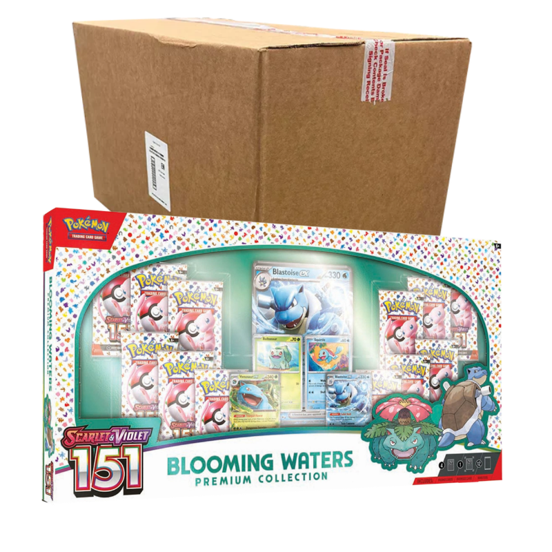 Pokémon TCG: Scarlet & Violet 151 Blooming Waters Premium Collection Sealed Case